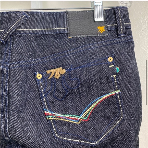 MEK DNM Paros Capri Cropped Dark Blue Jeans | 30 - Picture 4 of 8